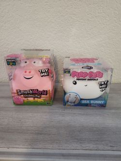 Smush World Chubby Pig & Plop Pets Squishy Sea Bunny