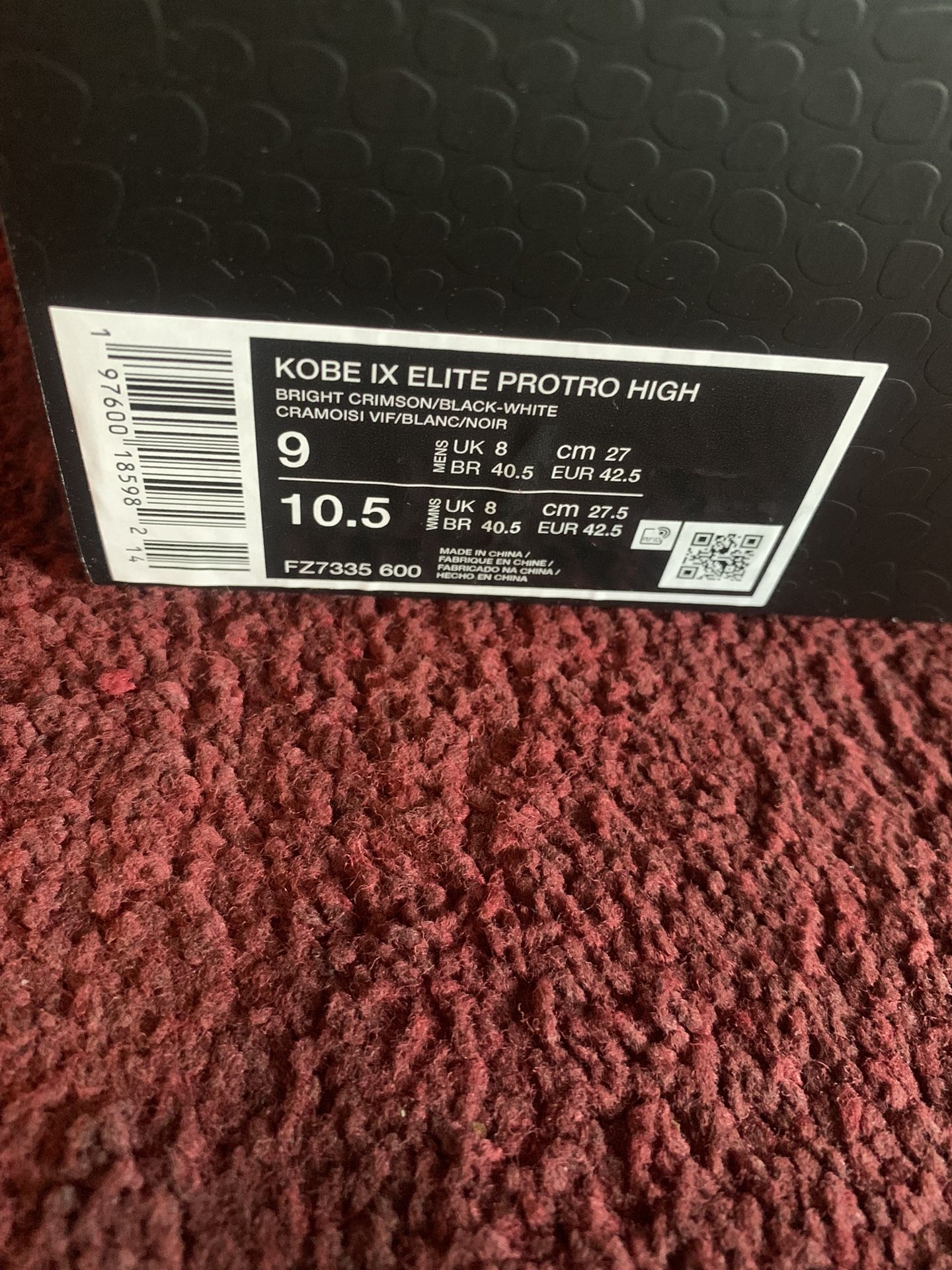 Kobe 9 Elite Protro 2024 “Christmas Edition”  (Negotiable Price If you Can Meet In Person)