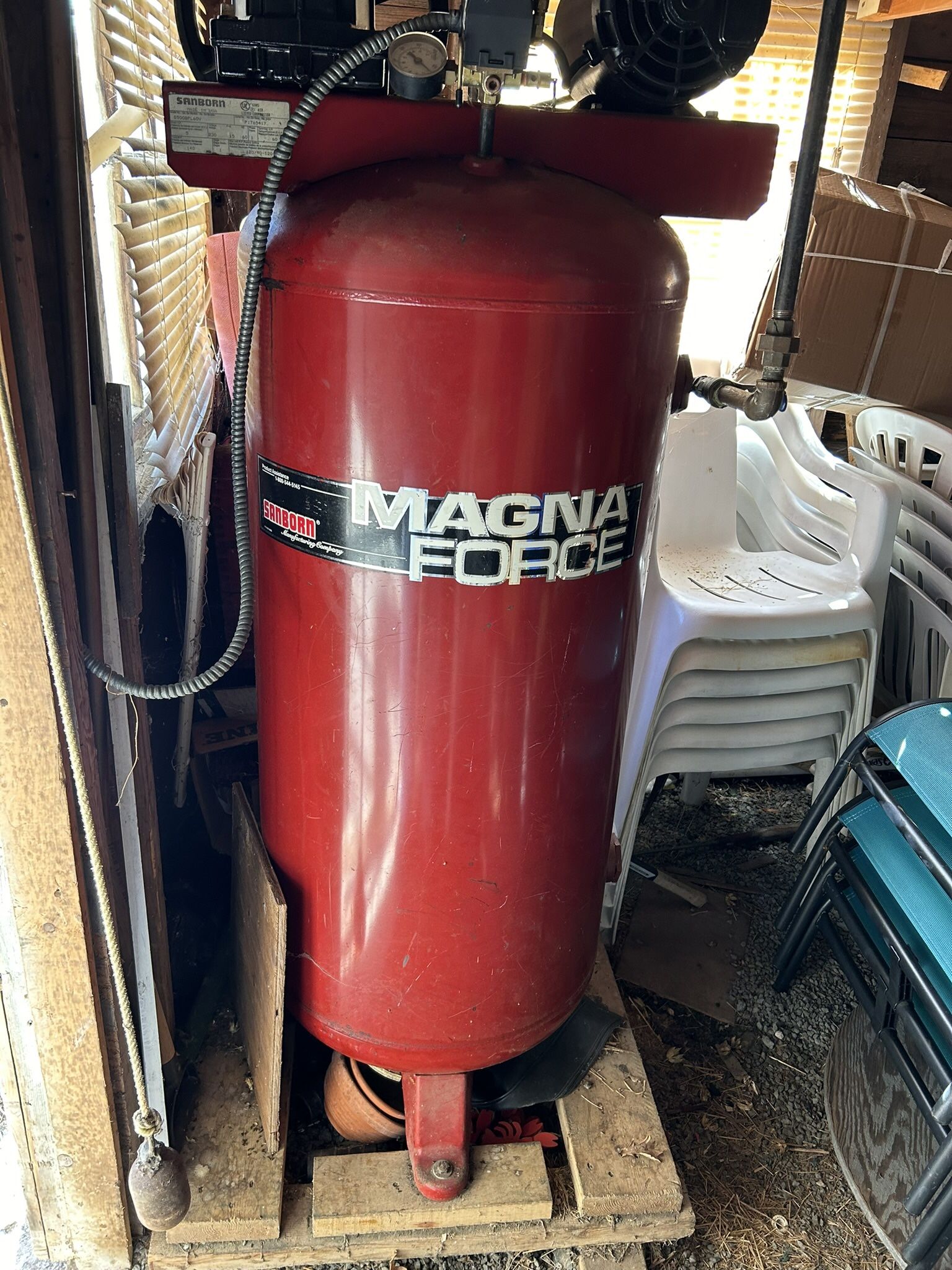 SANBORN  MAGNA FORCE 5HP COMPRESSOR