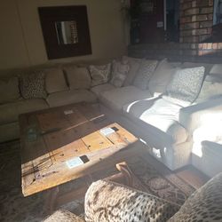 Couch plus foot rest