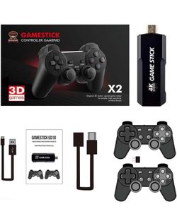 GD10 4K Retro Game Stick, HD Home Video Game Console with 2 Wireless Controllers, HDMI Output, 20000+ Built-in Games