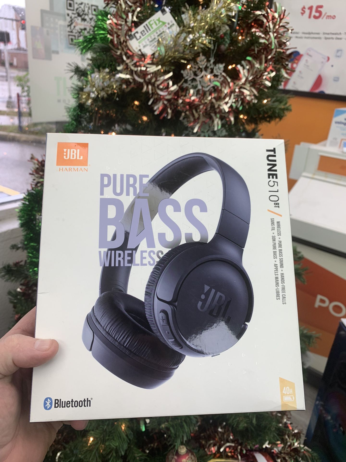 JBL PURE BASS WIRELESS NOISE CANCELLING BLUETOOTH HEADPHONES 