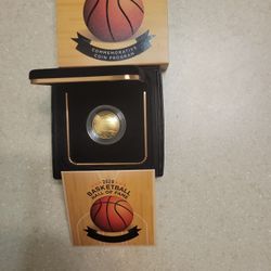 2020 Basketball Hall Of Fame $5 Proof Gold Coin 