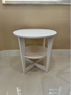 Small white coffee table