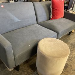 Large Sofa Sleeper Futon Grey New 