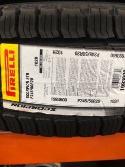 Brand New Tires (1) Pirelli Scorpion STR (P245/50R20) (Single) ($149)