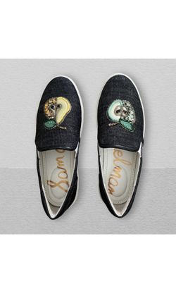 Sam Edelman demin women slip-on-sneakers - Size 6.5M