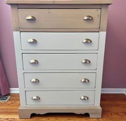 Large 5 Drawer Dresser - vintage refinished