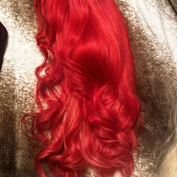 22” Red Lace Wig