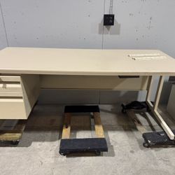 vintage industrial steel office desk