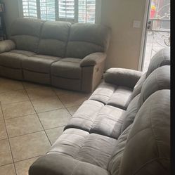 Light Brown recliner couch