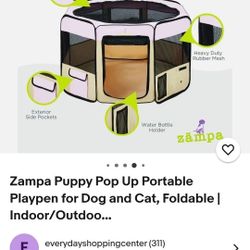 Pet Play Foldable With A Carry On Bag New