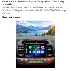 Toyota Camry 9-Inch Android Car Stereo Head Unit
