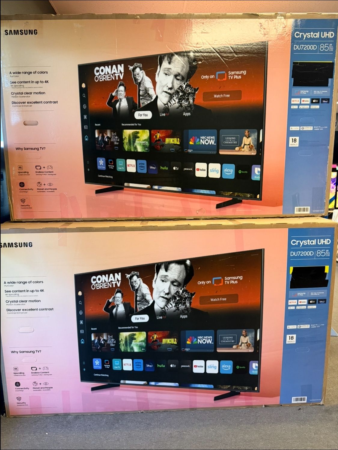 85 Tv Samsung Smart 4K Hdtv $55 Down On Financing Six Month Warranty Free Delivery