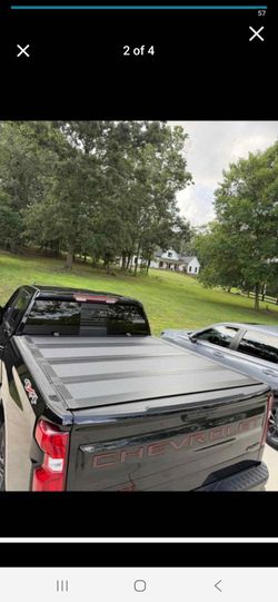 Quad fold bed cover