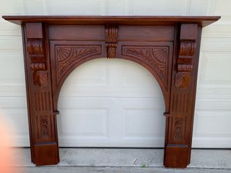 Fireplace Facade Solid Cherry Wood