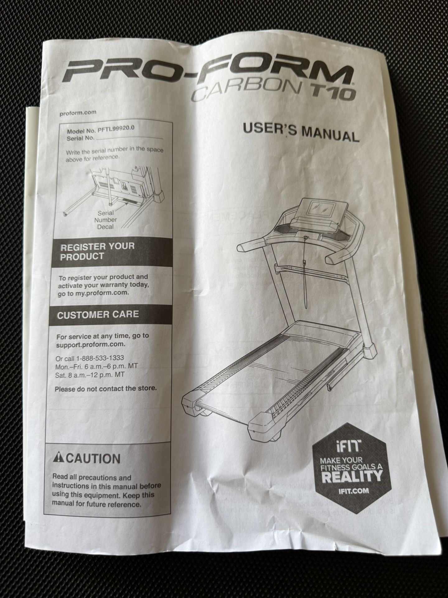 ProForm Carbon T10 Treadmill