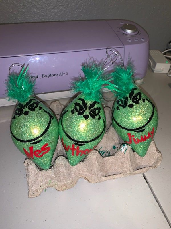 Customized Grinch Ornaments