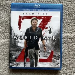 World War Z With Brad Pitt Blu-ray 