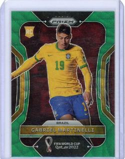 Gabriel Martinelli Rookie Green Prizm Brazil