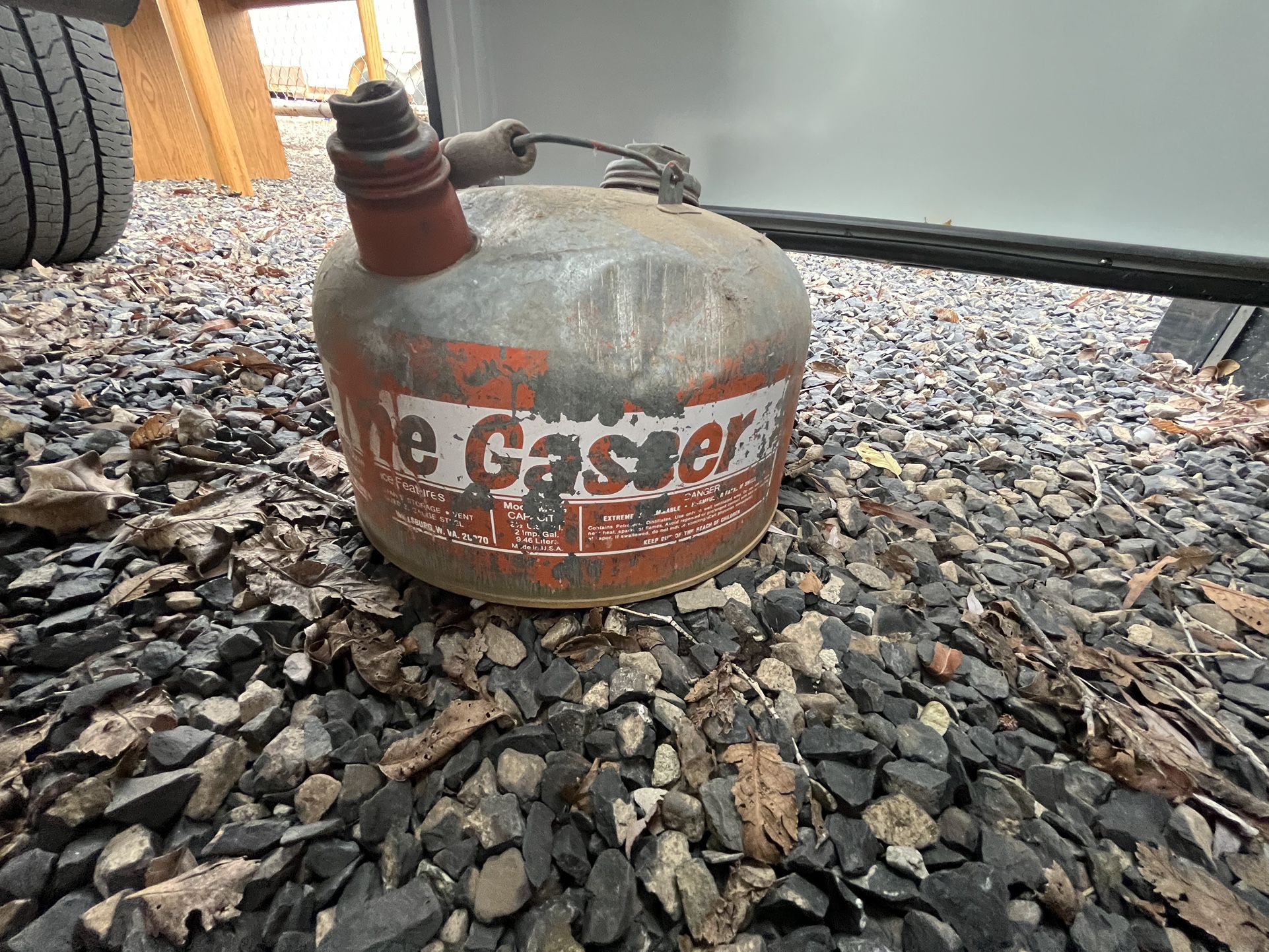 “The Gasser” Old Gas Can