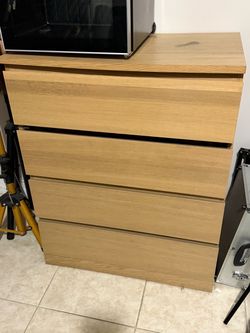 IKEA 4-Drawer Dresser – Wood Finish – Needs Minor Repair