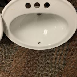 Undermount White Vanity Sinks 