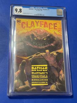 Batman: One Bad Day Clayface #1 CGC 9.8 Main Cover A 1st Solo Appearance 2023