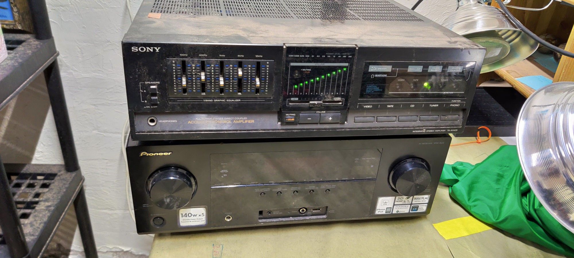 Receiver And Amp (Non-working)