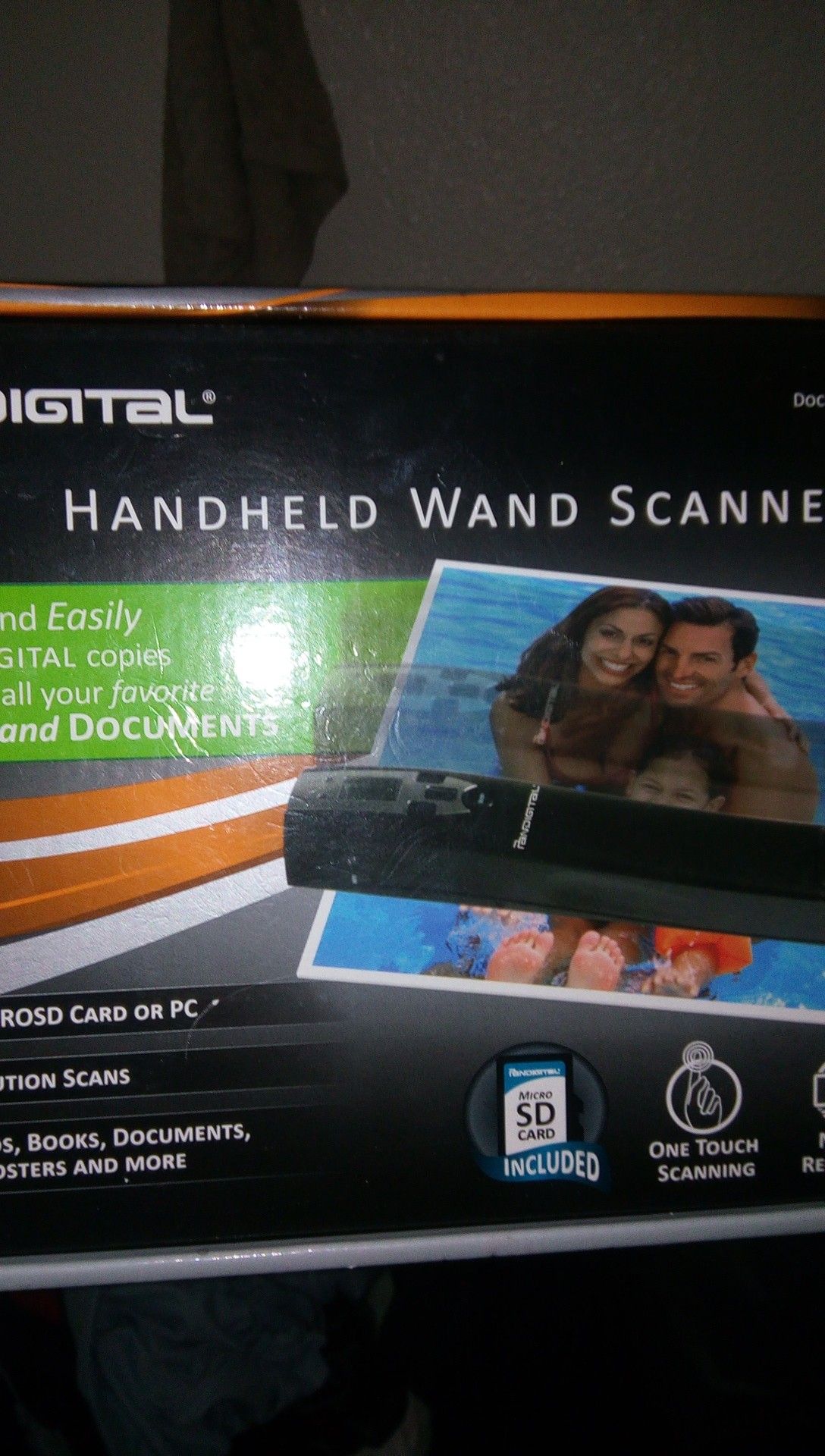 Handheld wand scanner