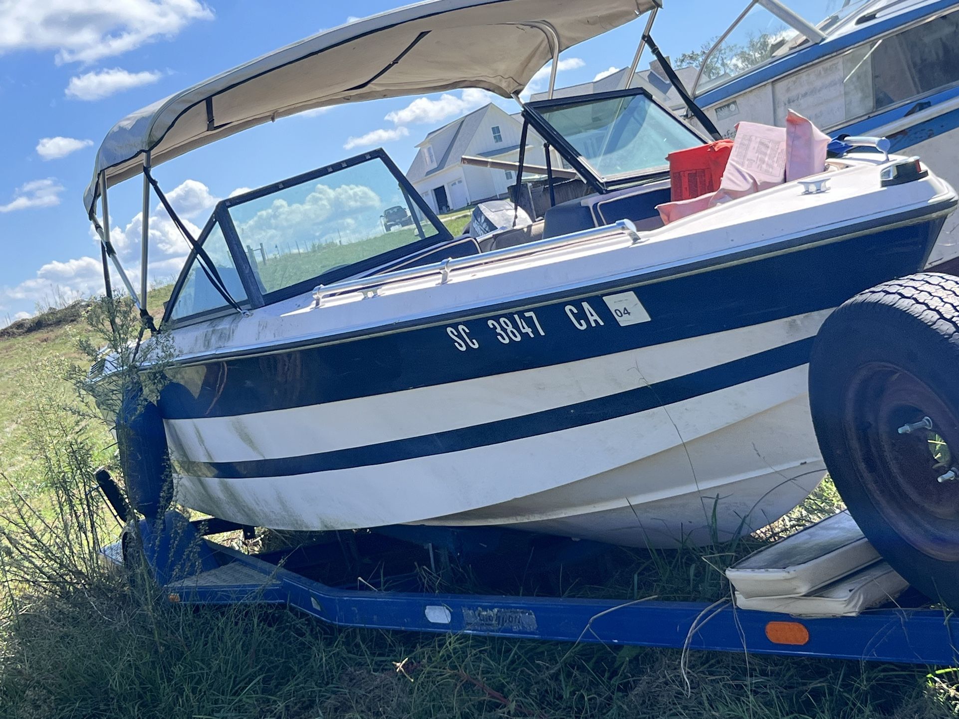Boat And Trailer