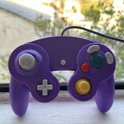 Purple Wired Game GC Shock Controller for Nintendo GameCube NGC Console