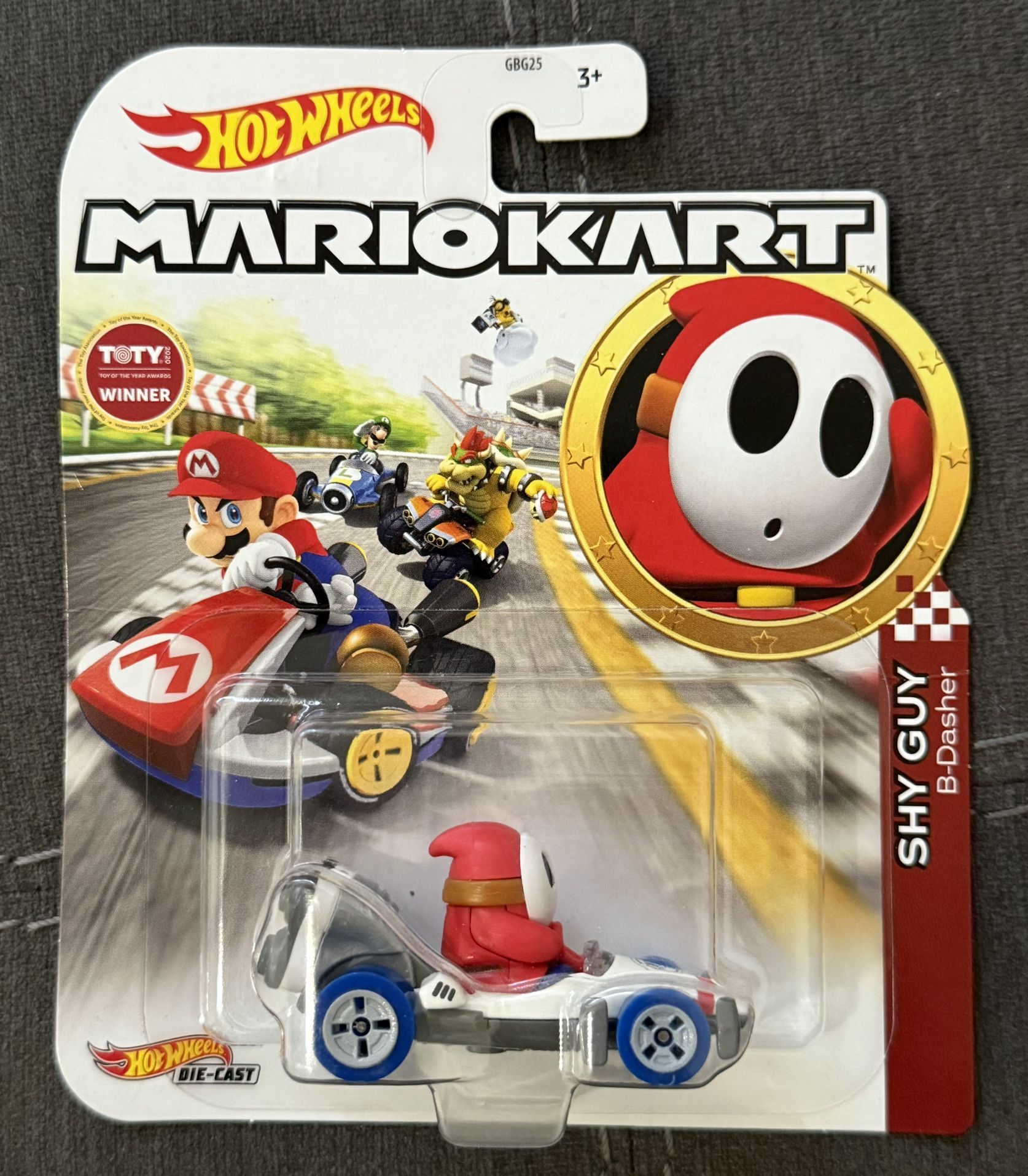 Hot Wheels Mario Kart Diecast Shy Guy B-Dasher 1:64 Mattel New NIB