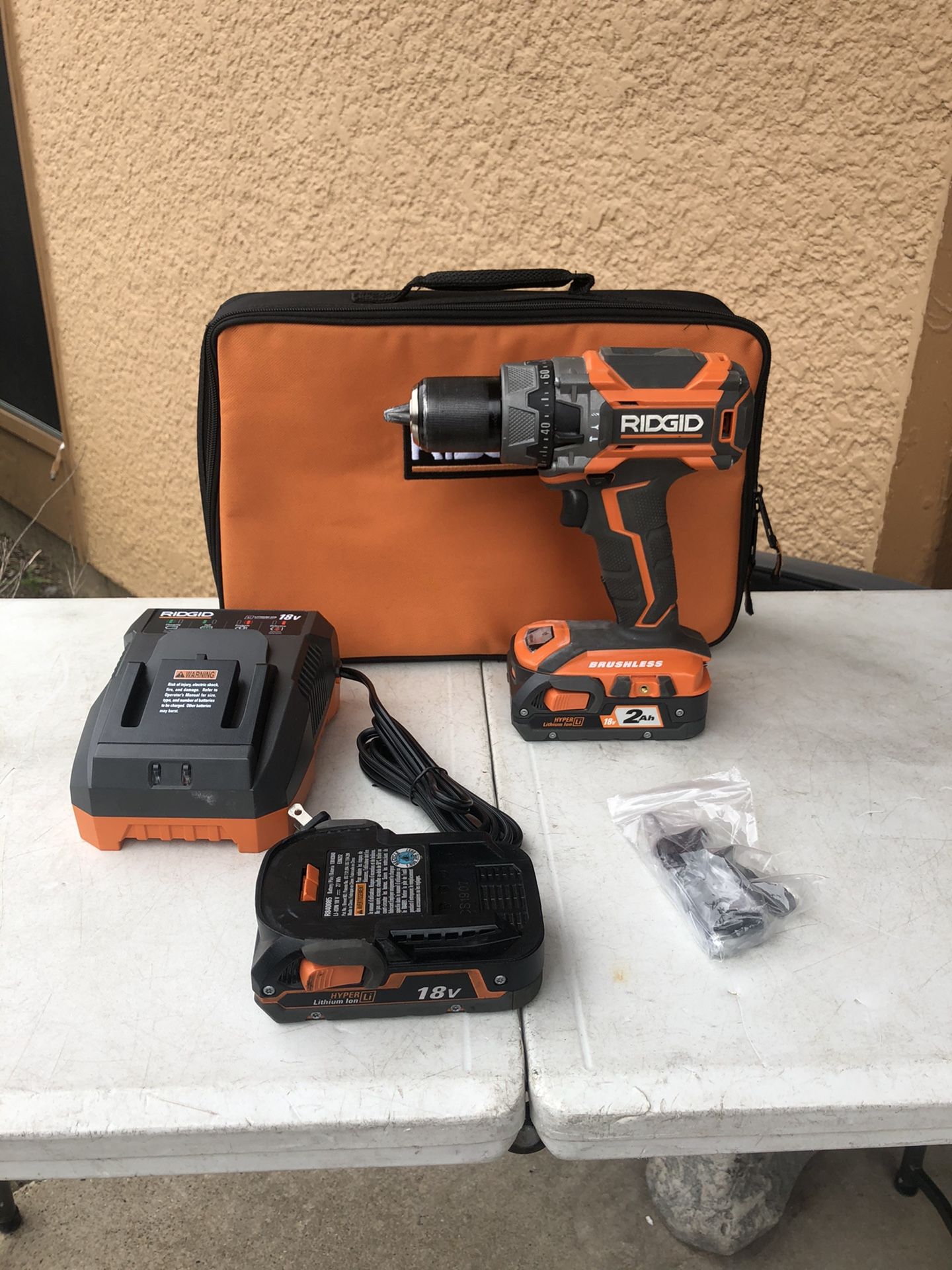 Ridgid 18volts X5 Hammer drill two battery’s one charged perfect condition $125