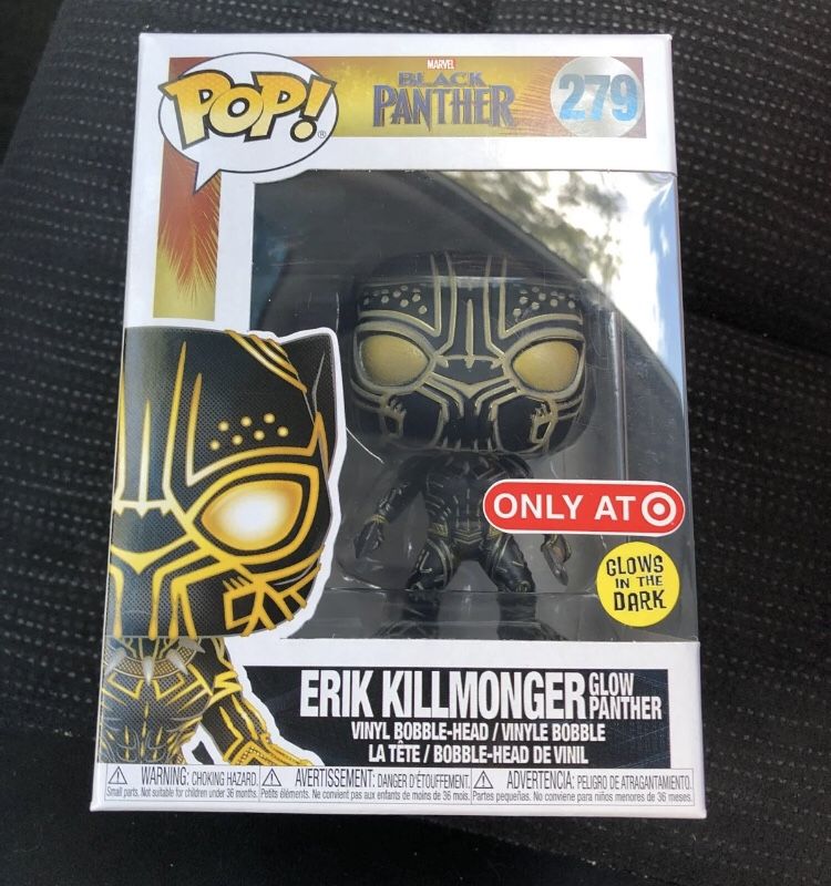 Erik killmonger glow in the dark Funko pop