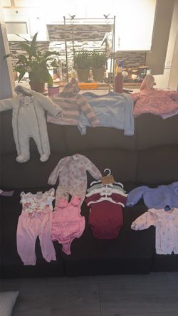 NEW & USED girl clothes sizes 6-12months