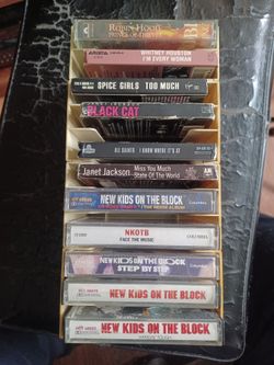 CASSETTE TAPES LOT IN STORAGE CASE $65 FINAL PRICE READ DESCRIPTION AND SEE ALL PICTURES
