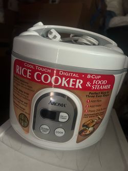 Aroma 8-Cup Digital Rice Cooker & Food Steamer