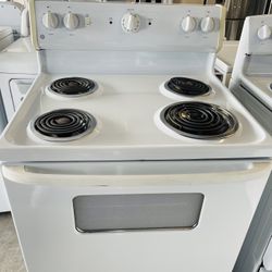 White ge stove 