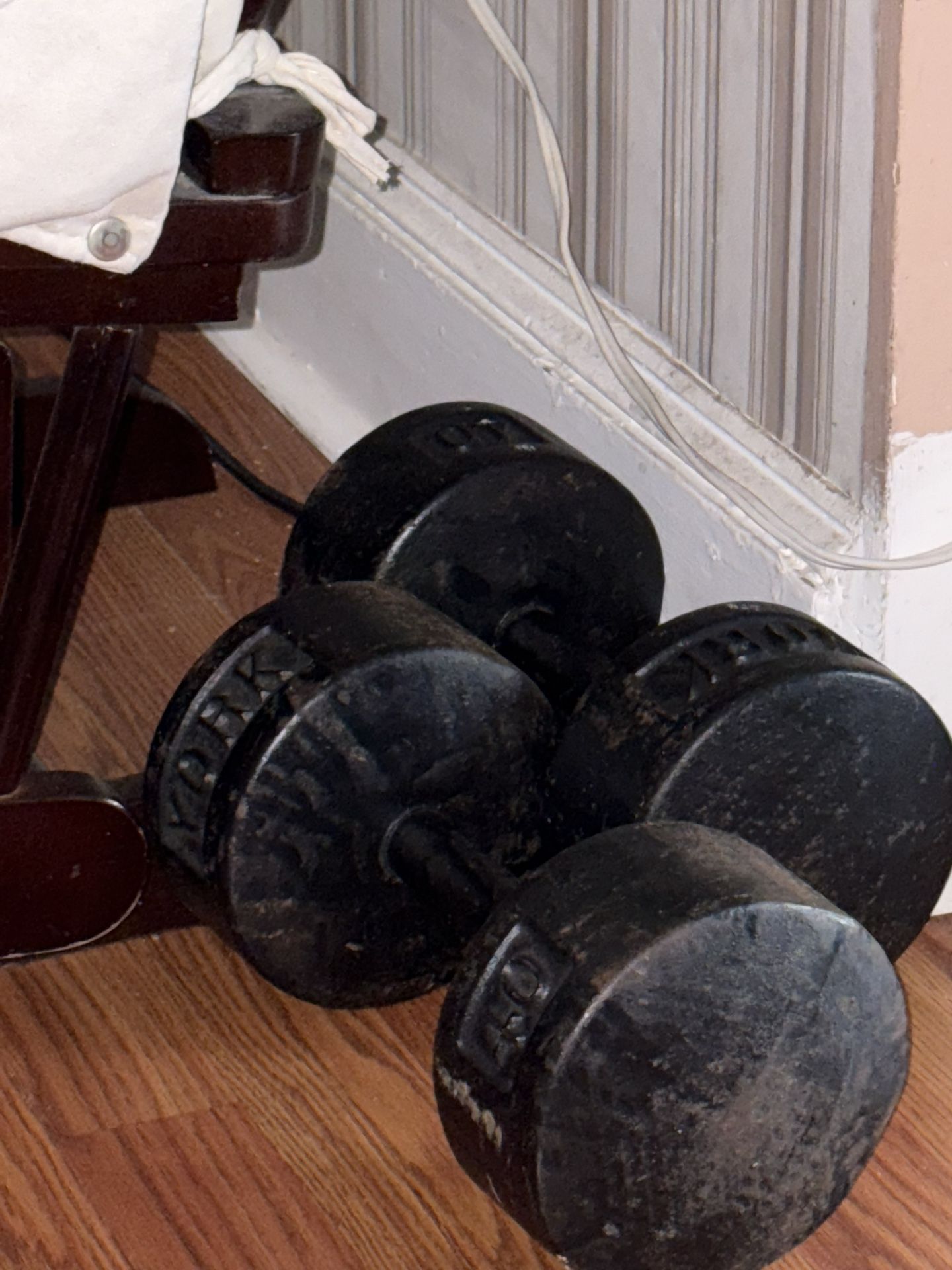 40 Pounds Dumbbells And Brand New Shirts For Sale