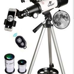 Gskyer Telescope, 70mm Aperture 400mm AZ Mount Astronomical Refracting Telescope