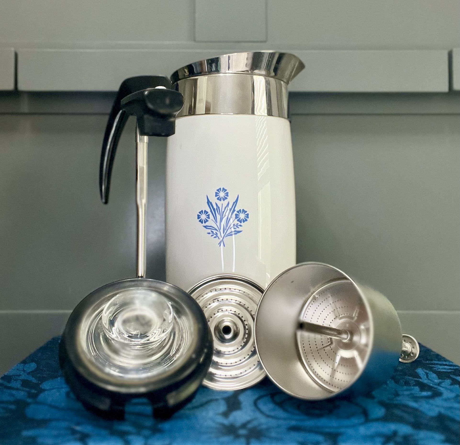 Vintage Corning Ware 10-Cup Electromatic Percolator