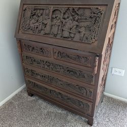 Carved Secretary 