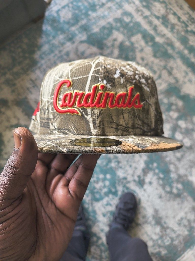 New Era St. Louis Cardinals Fitted Hat 7 1/2 LIDS CAMO EXCLUSIVE 