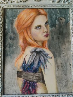 “I Hate Bra” Acrylic And Watercolor Painting