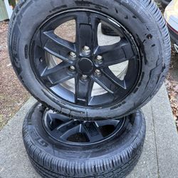 2 like new tires tire size 235/60r16 bolt 6x139.7