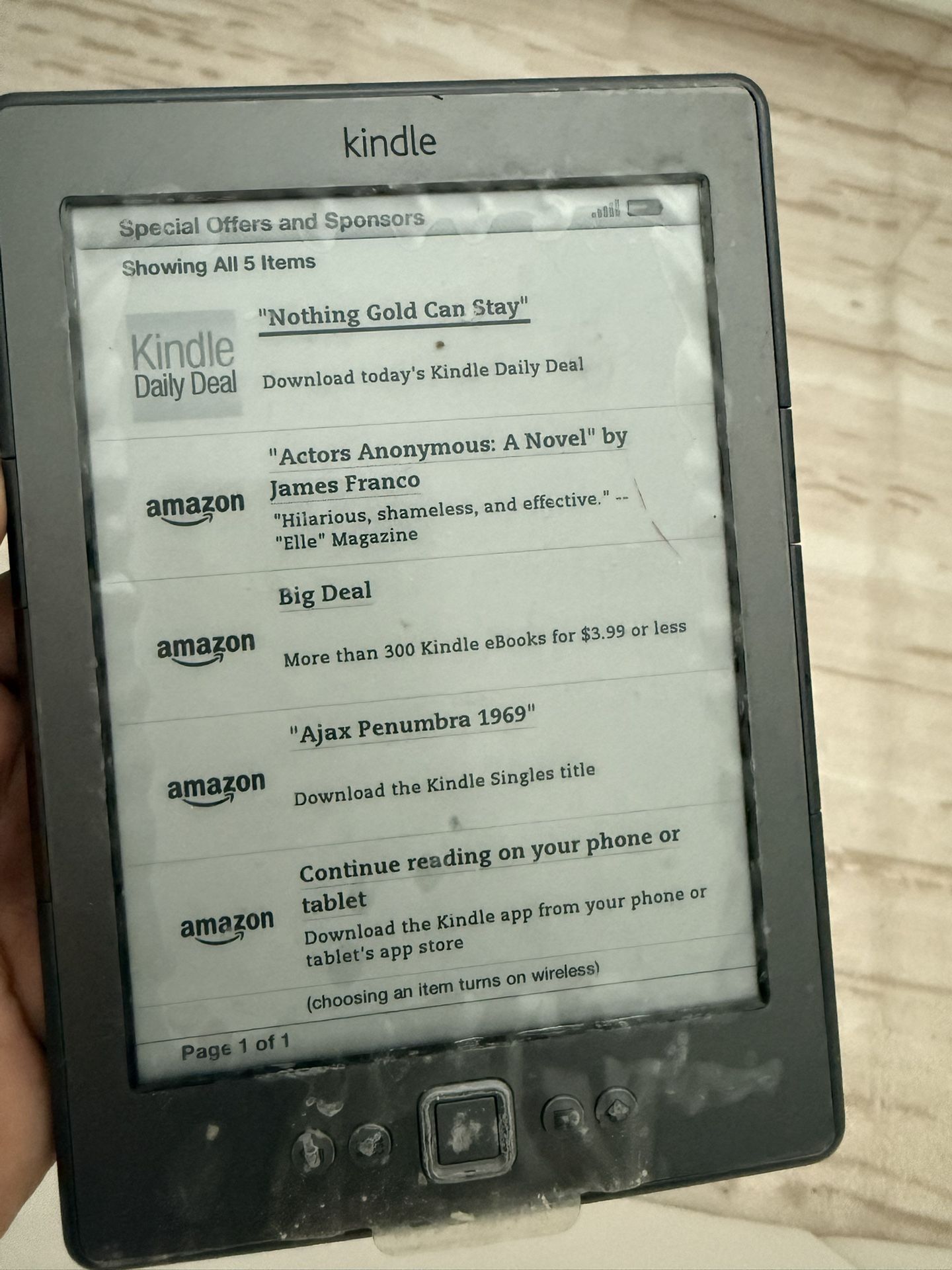 Kindle For Sale.