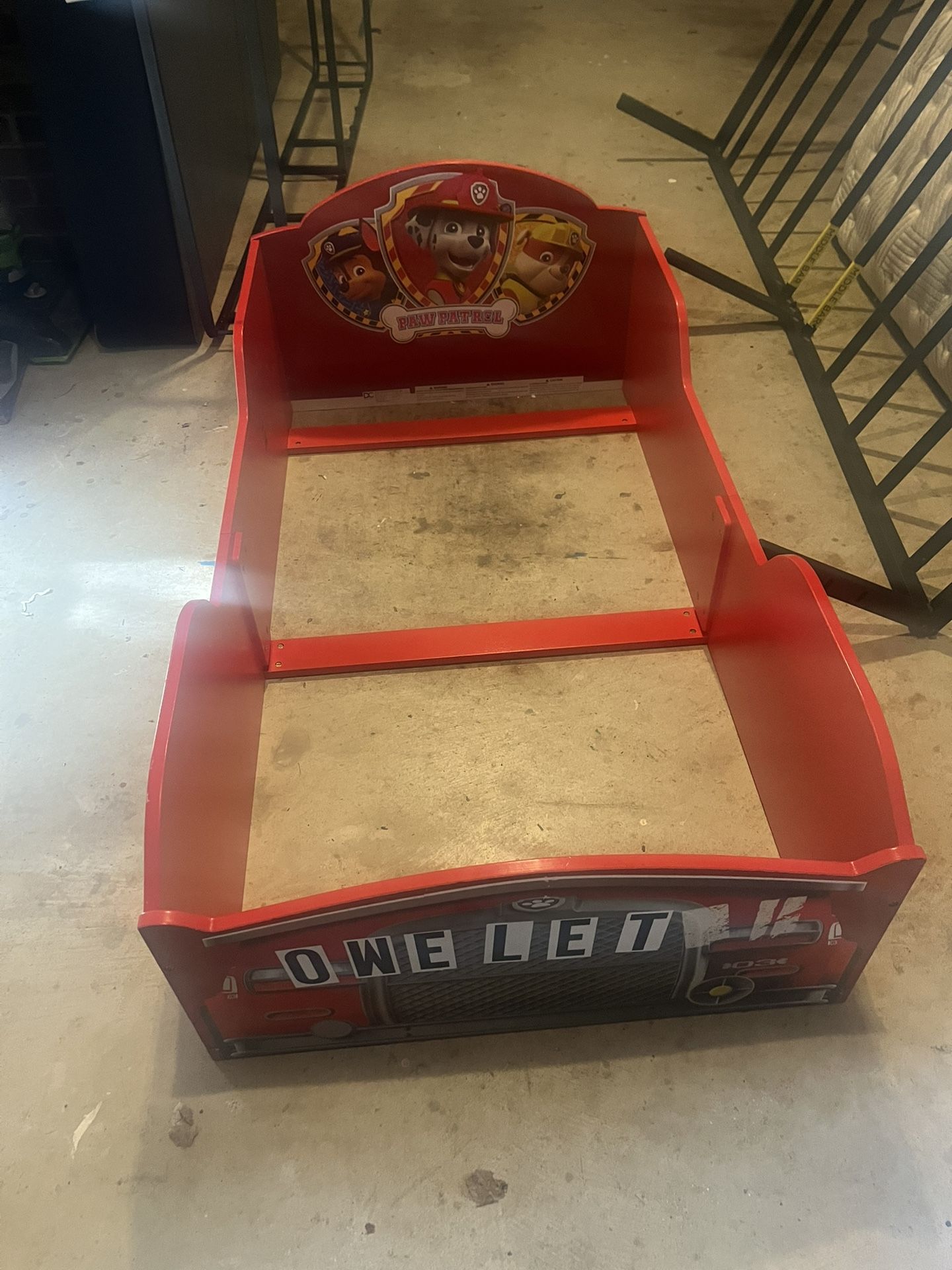 paw patrol toddler bed frame. 