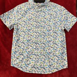 New With Tag Gymboree Boy Dino Woven Button Down Shirt