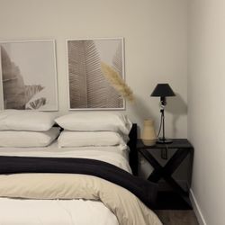 2 Black End Tables 